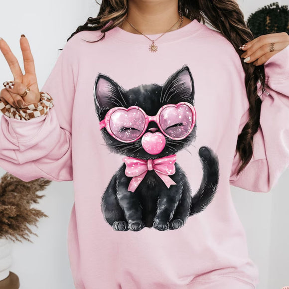 CAT Black S/S T-Shirts & Sweatshirts - YOUTH & ADULT SIZES - LIGHT PINK & HOT PINK