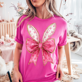 Paws Bunny Ears Bow T-Shirt & Sweatshirts - YOUTH & ADULT SIZES - ALL COLORS