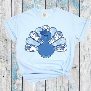 Chambray Toile Turkey  - Short Sleeve T-Shirt