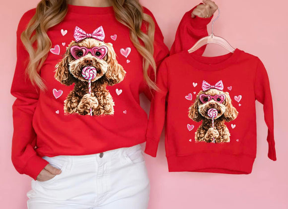 RED Dog Lollipop S/S T-Shirts & Sweatshirts - YOUTH & ADULT SIZES