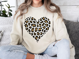 Leopard Heart S/S T-Shirts & Sweatshirts - YOUTH & ADULT SIZES